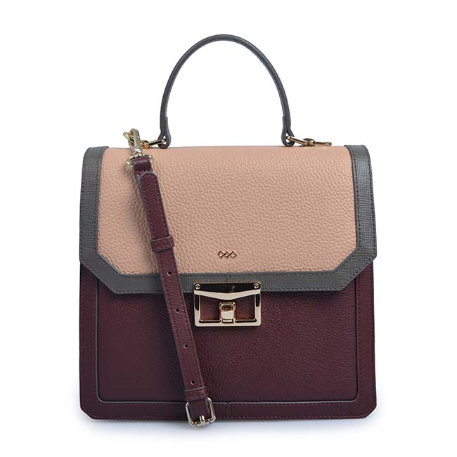 Latest Design Real Genuine Hard Leather Stylish Handbag Lady Tote Women Bag Handbag