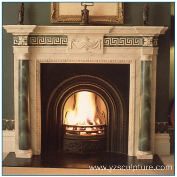 Green Marble Fireplace Mantel For Decoration China Manufacturer