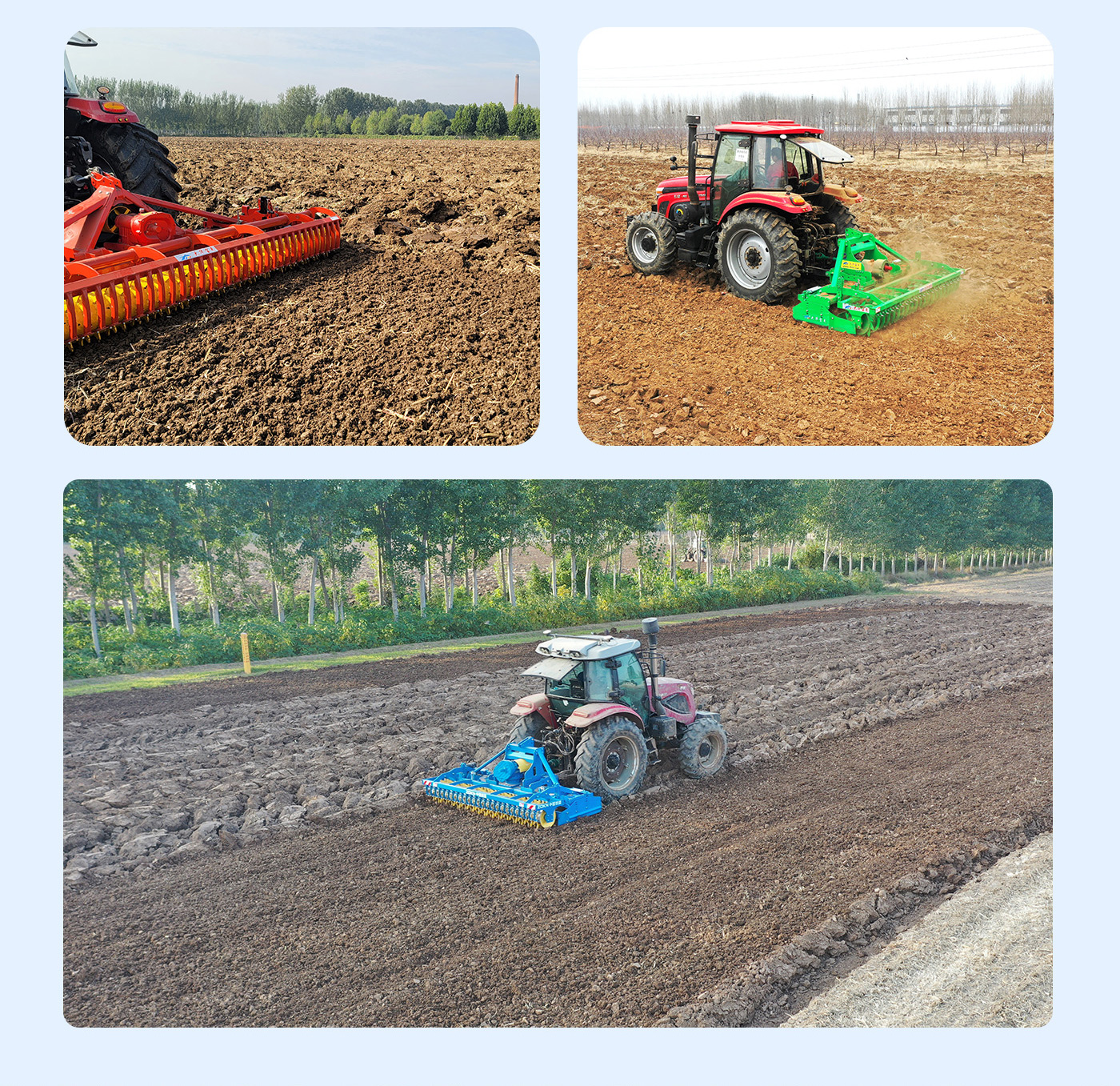 Working depth up to 10-25 cm Working depth up to 10-25 cm