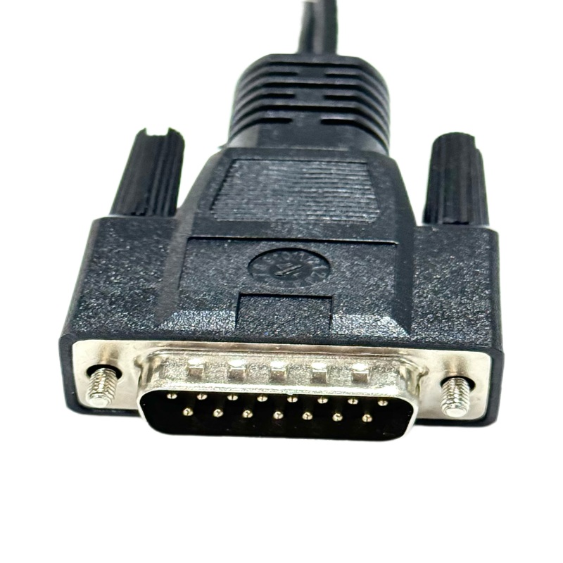Custom D-sub 15P Male to Dual BNC Female Signal Cable Custom D-sub 15P Male to Dual BNC Female Signal Cable