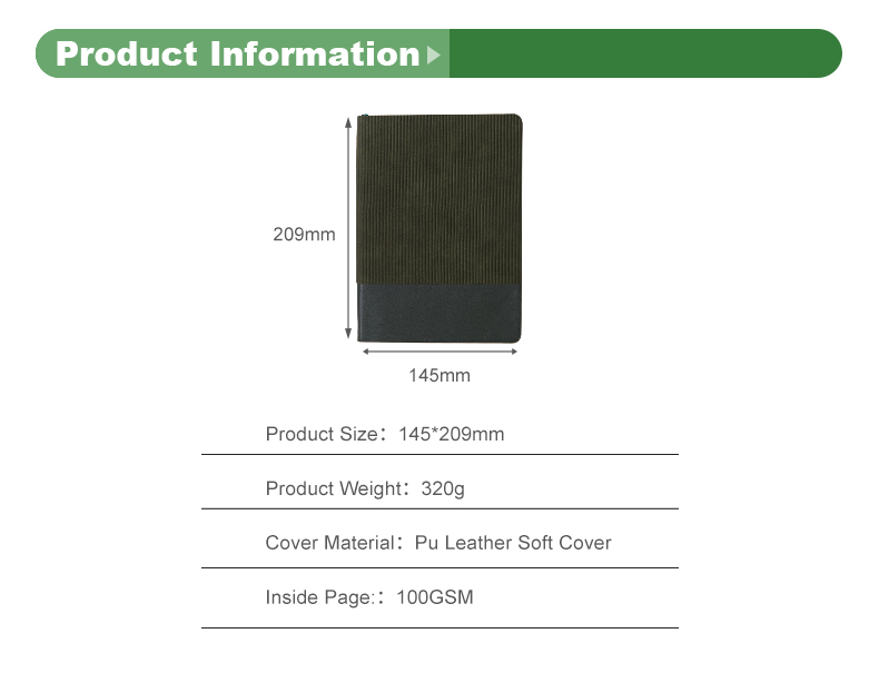 PU leather wave textured soft cover notebook16 PU leather wave textured soft cover notebook16
