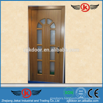 Jk P9098 Turkey Mdf Apartment Pvc Doors Glass Door Pvc Door