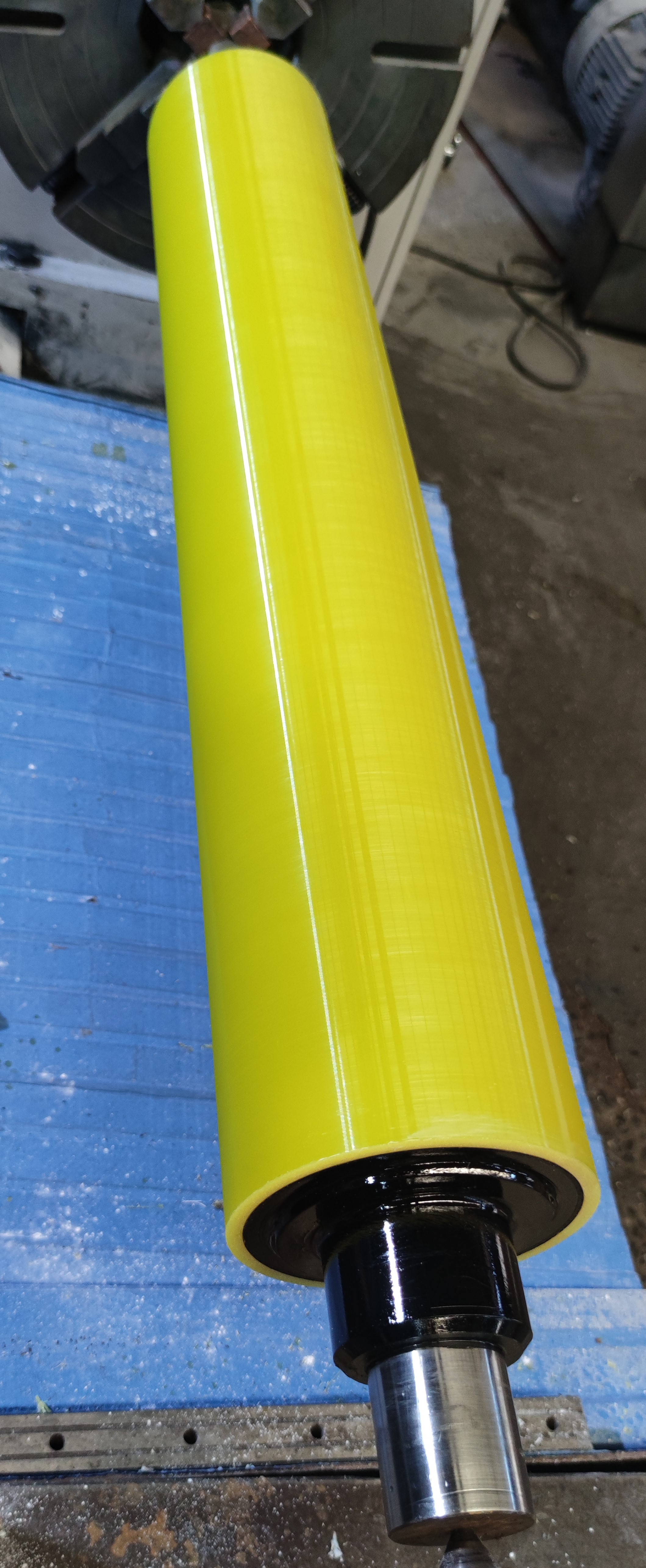 yellow polyurethane tension roller yellow polyurethane tension roller