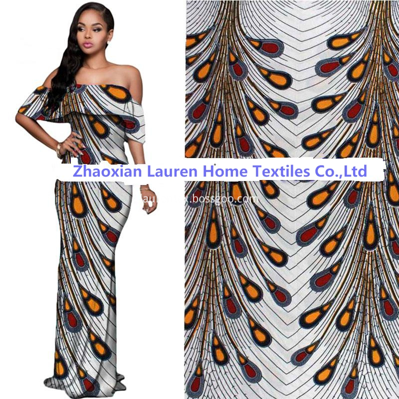 Hos Sale African Wax Fabric African Fabric Batik Fabrics High Qaulity Ankara African Wax Print Fabric