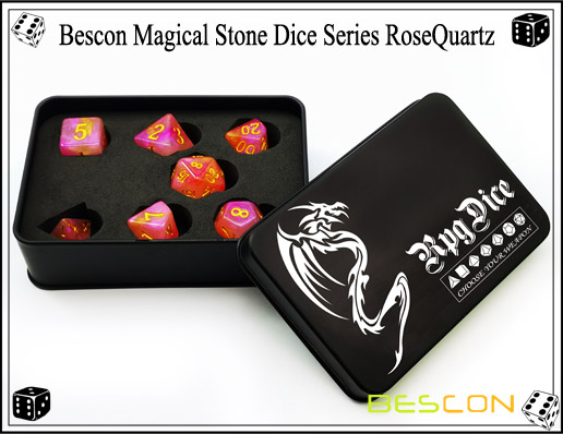 RoseQuartz Dice-7 RoseQuartz Dice-7