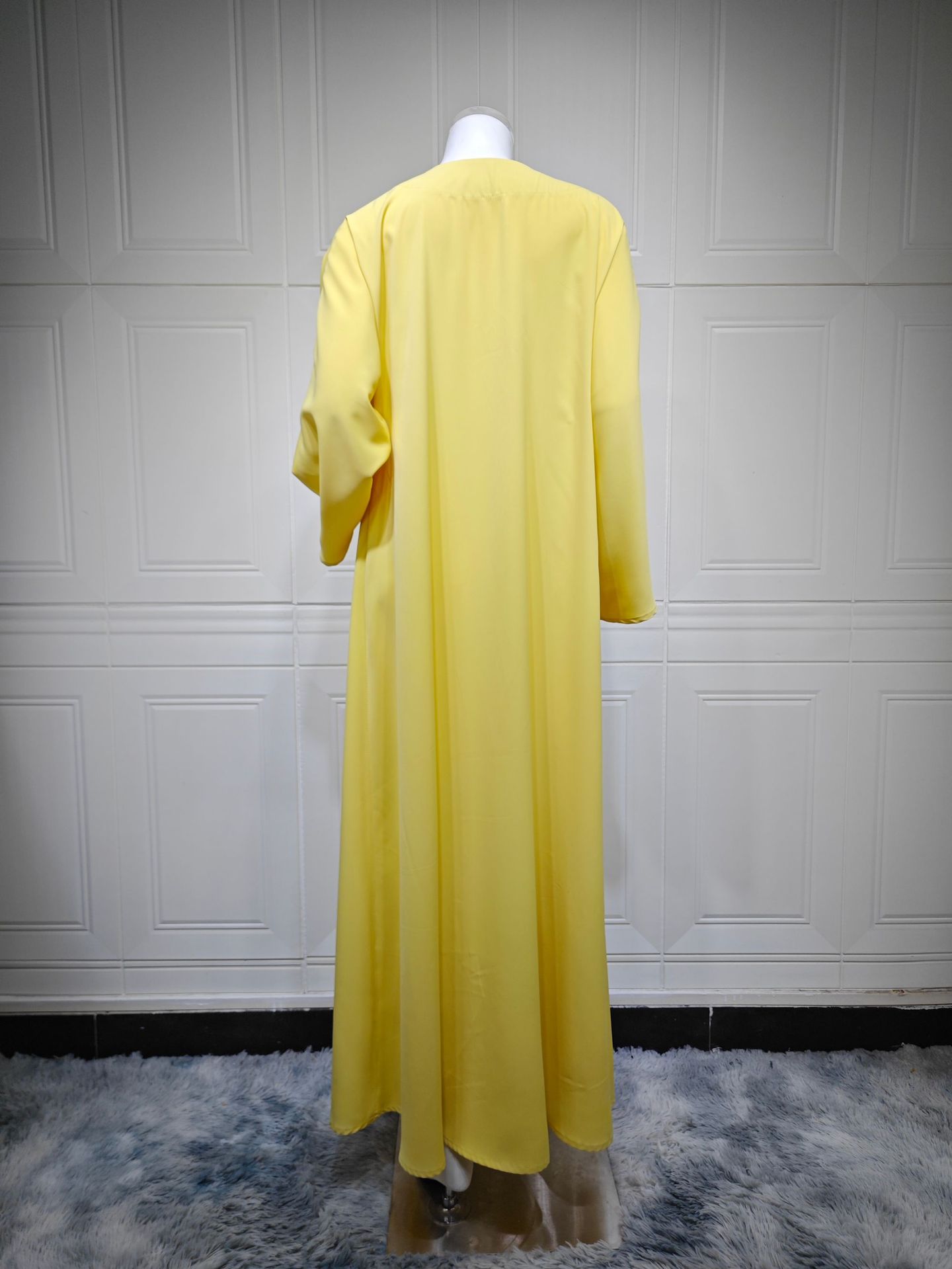 Middle East Solid Color Long Sleeve Loose Maxi Dress Muslim Women Open Abaya Dubai Islamic Clothing Arab Elegant Robe Cardigan6 Middle East Solid Color Long Sleeve Loose Maxi Dress Muslim Women Open Abaya Dubai Islamic Clothing Arab Elegant Robe Cardigan6