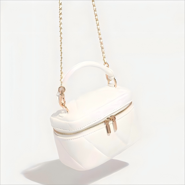 2025 Summer Fashion Striped Chain Box Handbag 2025 Summer Fashion Striped Chain Box Handbag