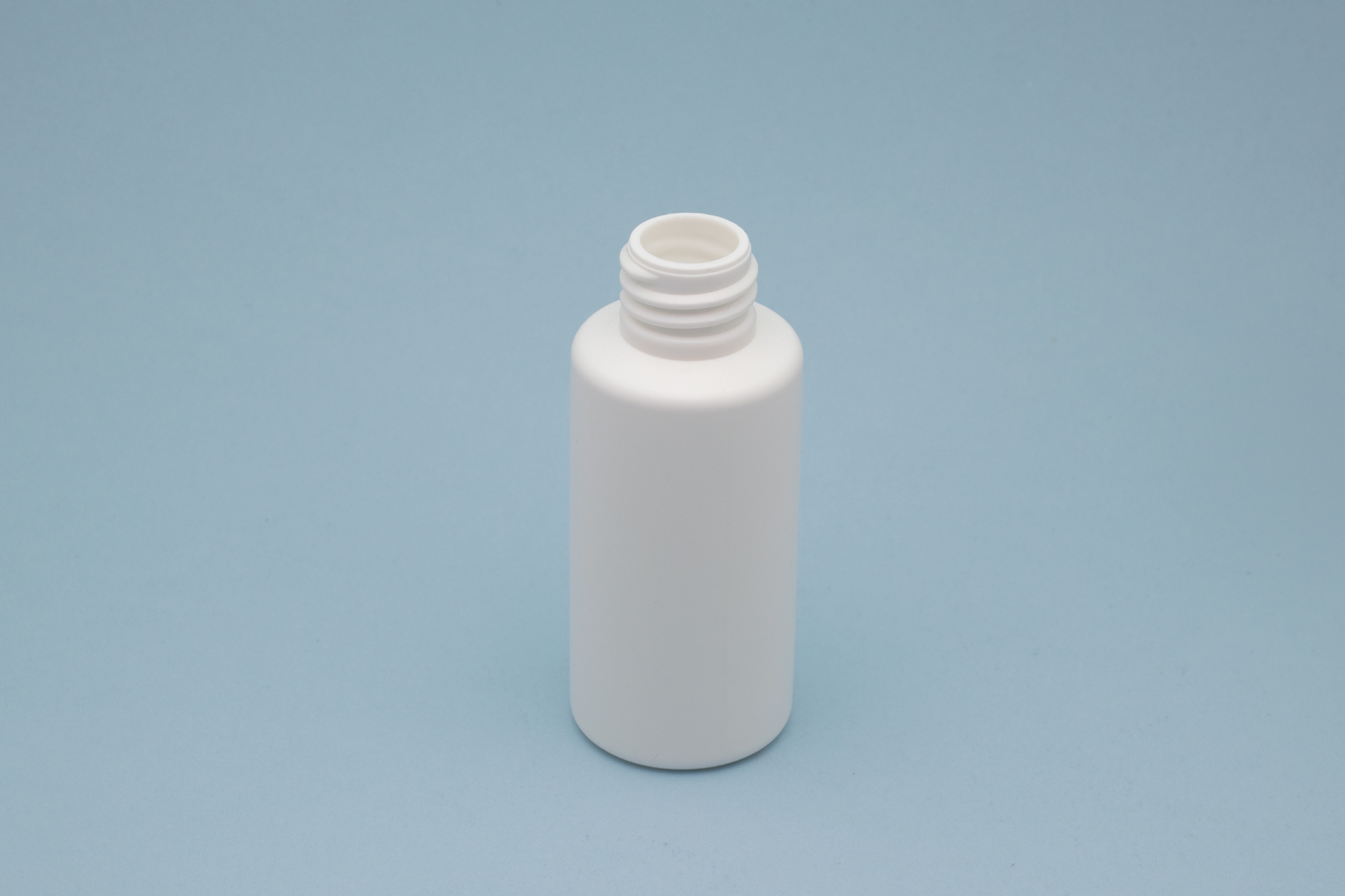 50 ML White HDPE Plastic Cylinder Bottles with 20/410 neck 50 ML White HDPE Plastic Cylinder Bottles with 20/410 neck