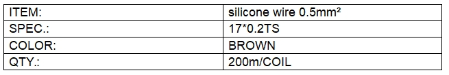 Silicone wire Silicone wire