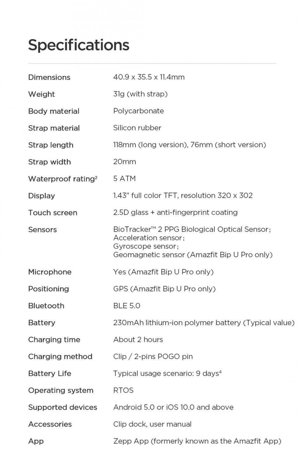 Amazfit Pop Amazfit Pop