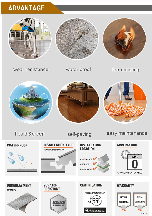 Wood Vinyl Floor Spc Wood Vinyl Floor Spc