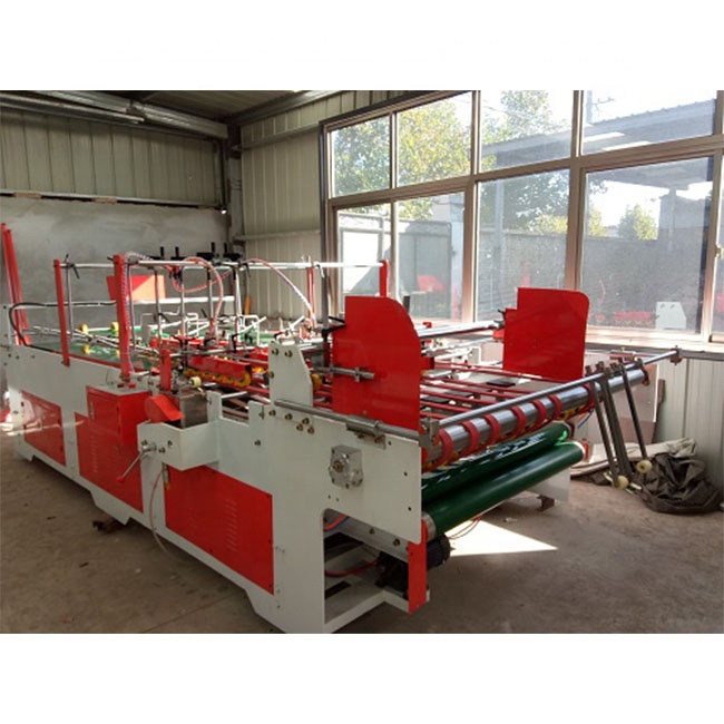 corrugated carton box folding and gluing machine1 corrugated carton box folding and gluing machine1