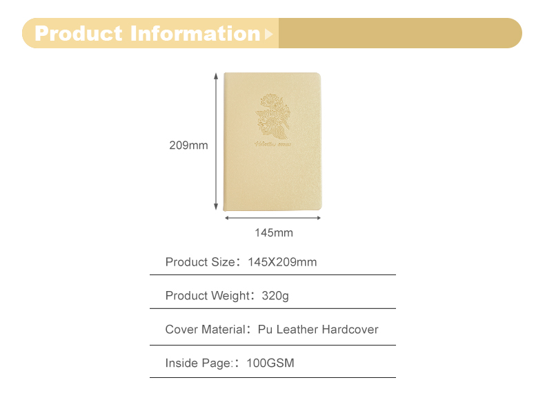 Pu hardcover stamping flower notebook16 Pu hardcover stamping flower notebook16