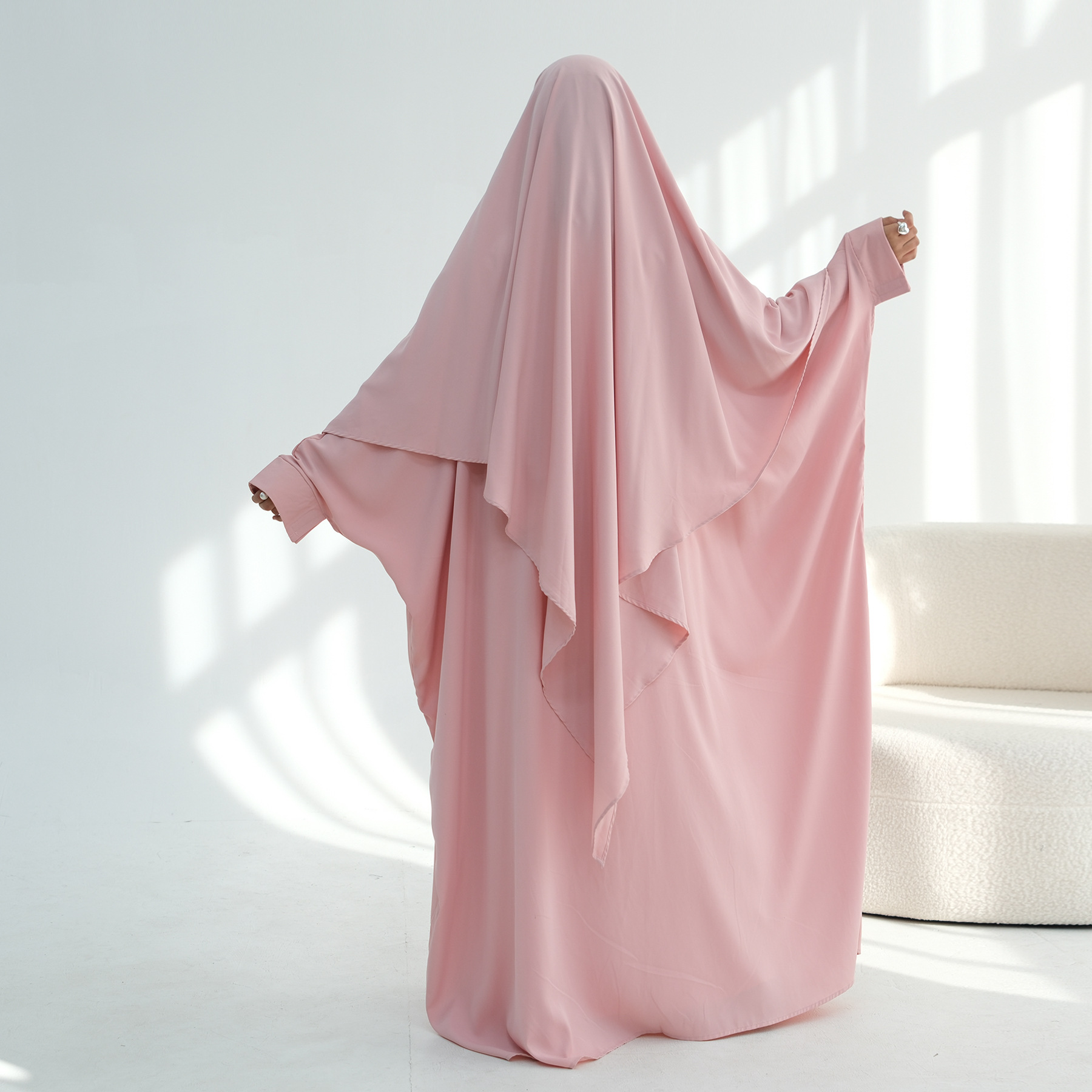 Nida Abaya Matching Headscarf Detail Nida Abaya Matching Headscarf Detail