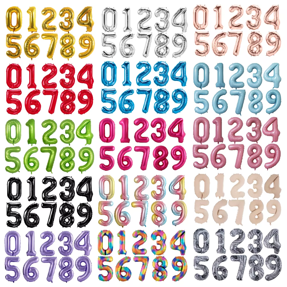 Number balloons - 3 Number balloons - 3