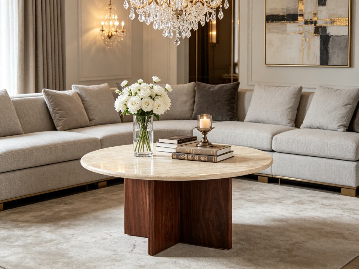 BR-CT-6106 marble top coffee table2 BR-CT-6106 marble top coffee table2