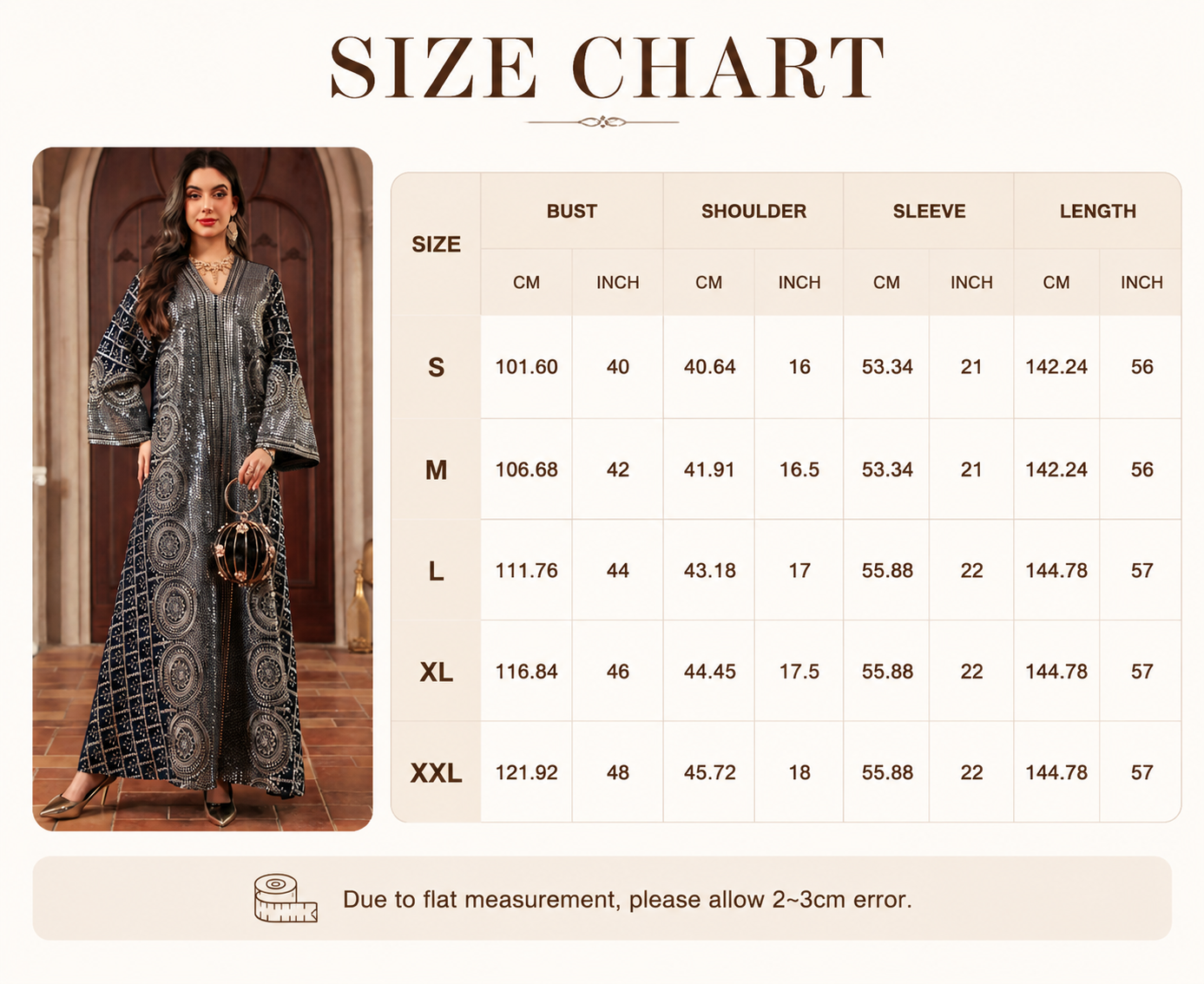 Luxury Sequin Kaftan Abaya Embroidery Detail Front View Luxury Sequin Kaftan Abaya Embroidery Detail Front View
