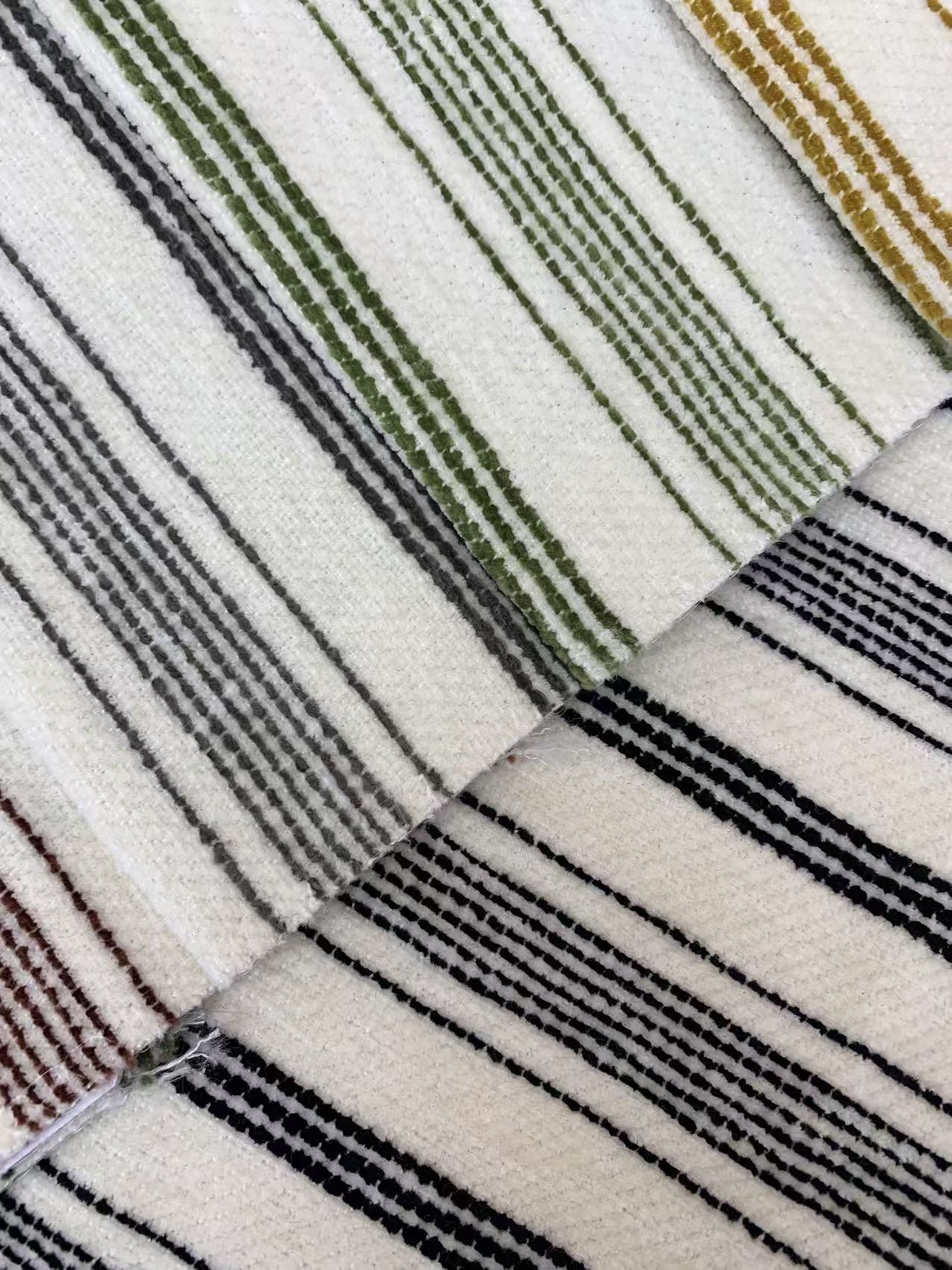 Striped Chenille Fabric for Sofa Striped Chenille Fabric for Sofa