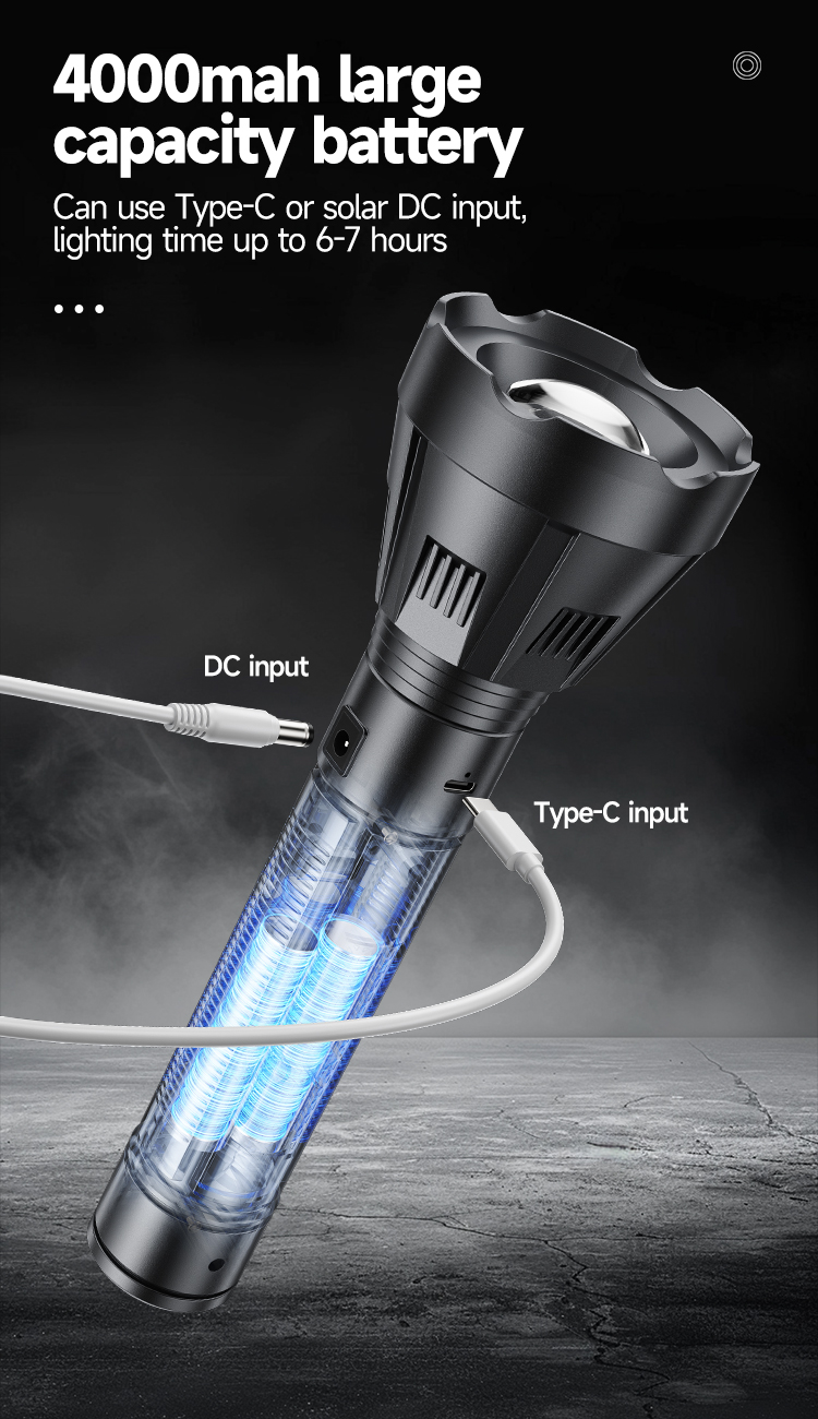 08-9193A-Wide Range High Power LED Tactical Flashlight Torch 08-9193A-Wide Range High Power LED Tactical Flashlight Torch