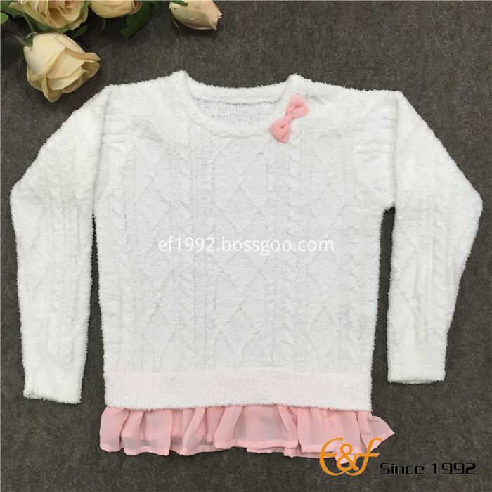 falbala bottom sweater for girl falbala bottom sweater for girl