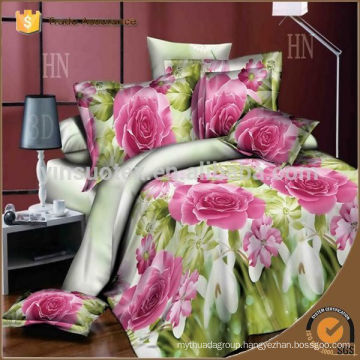 Hand Embroidery Blue Rose Flower Printed Fabric Painting Designs