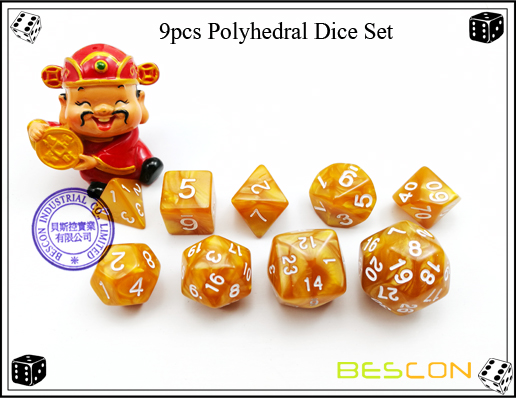 9pcs Polyhedral Dice Set-5 9pcs Polyhedral Dice Set-5