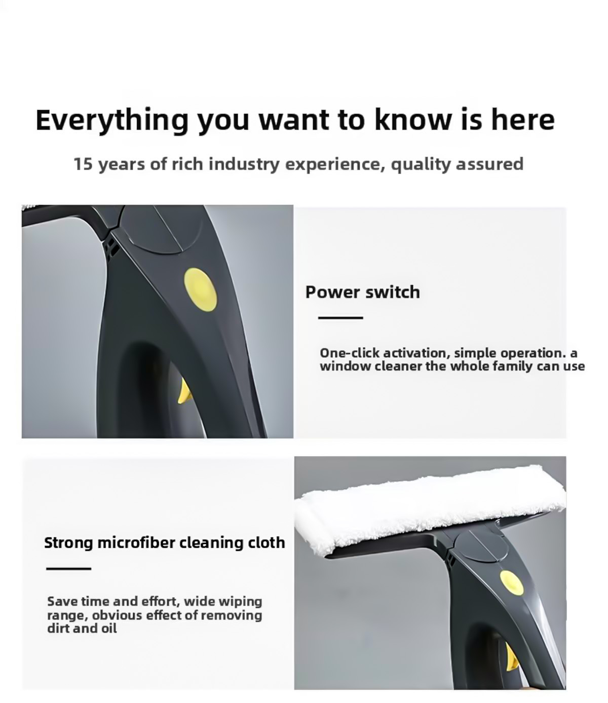 DaNeng Crowdsourcing Electric Window Cleaner Gray C1 DaNeng Crowdsourcing Electric Window Cleaner Gray C1