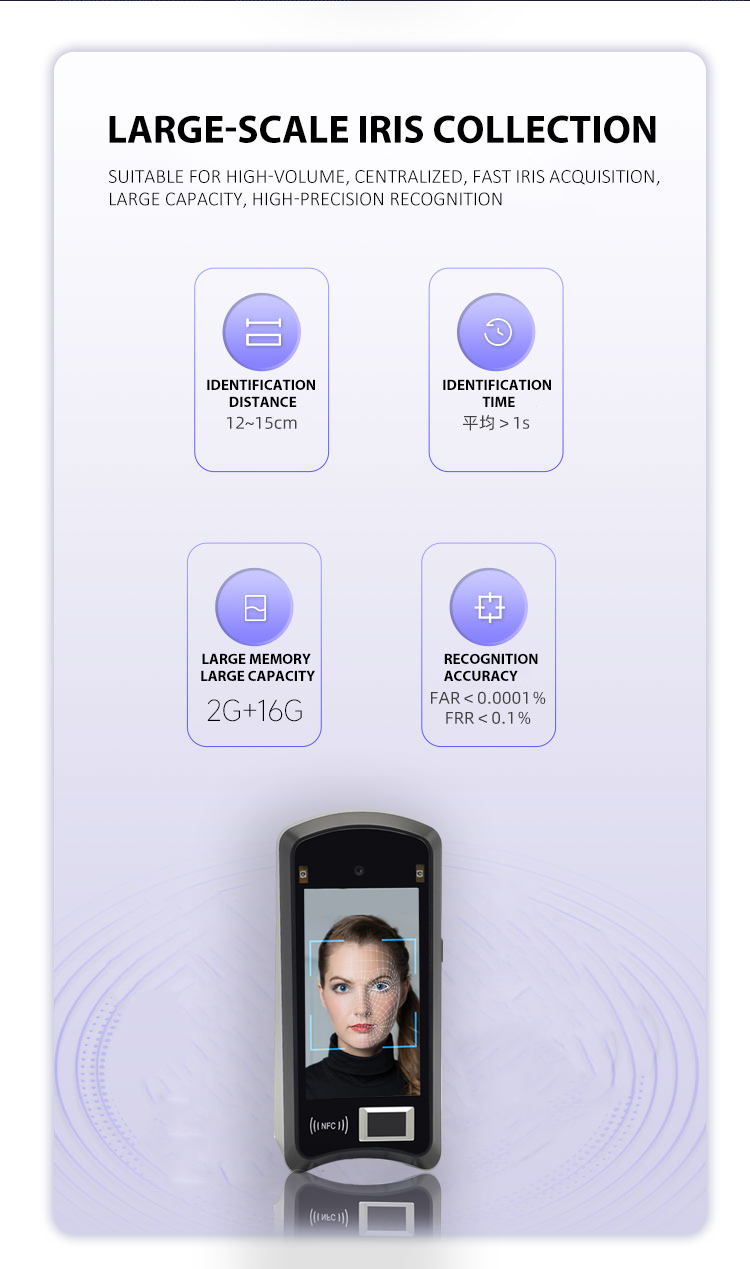 X05 iris and face recognition device X05 iris and face recognition device
