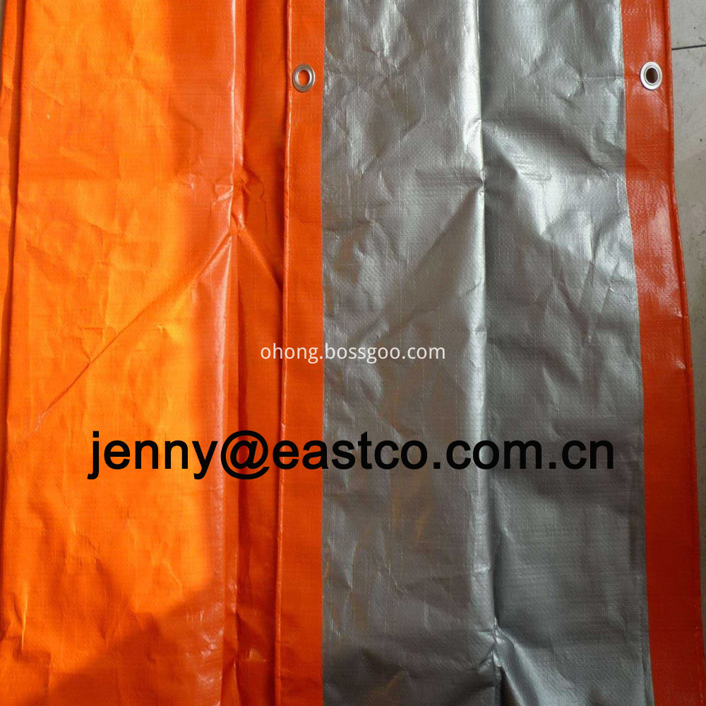 UV Orange Silver Tarpaulin Outdoor Covers