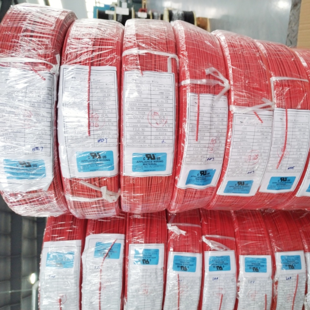 UL1330 18# red Fluorine plastic wire UL1330 18# red Fluorine plastic wire