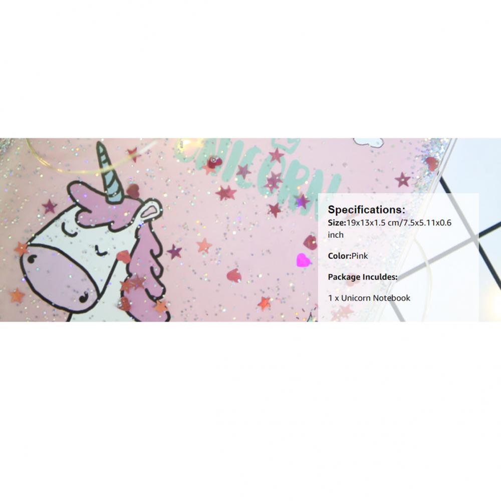 Unicorn Sequins Liquid Notebook 6 Unicorn Sequins Liquid Notebook 6