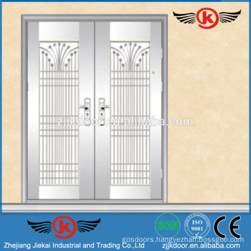 Jk Ss9011 Stainless Steel Double Door Design Steel Clad Exterior Gate Door China Manufacturer