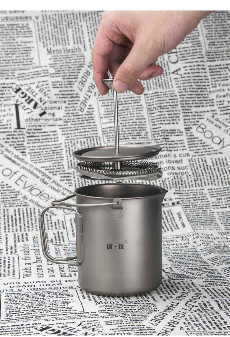 Pure titanium coffee maker