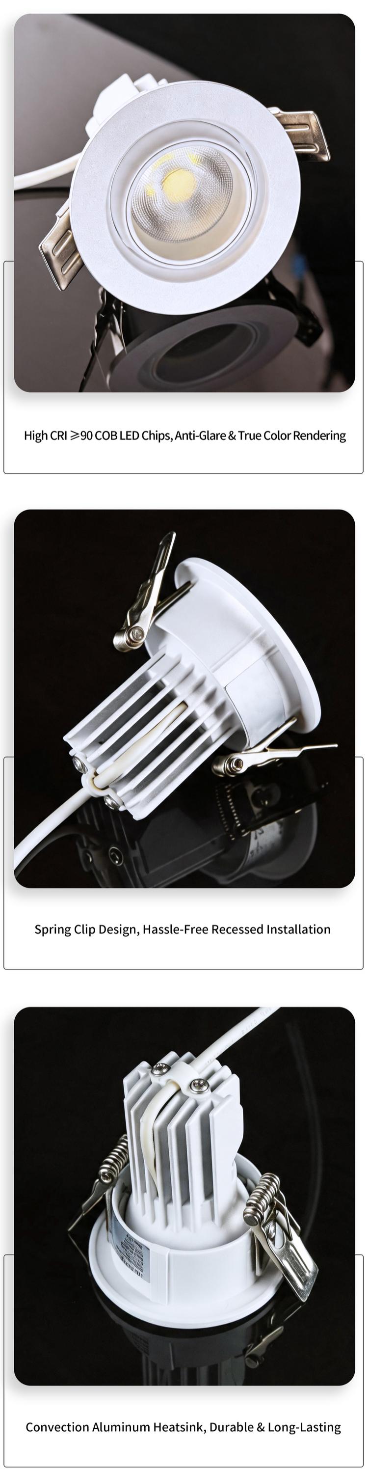 White color recessed led downlight White color recessed led downlight