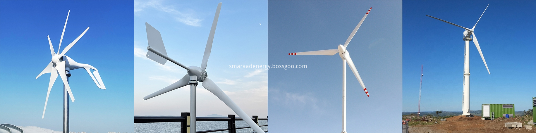 Horizontal wind turbines
