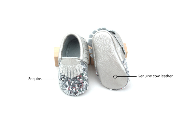 Sequin Baby Moccasins Sequin Baby Moccasins