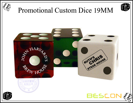 Promotional Custom Dice 19MM Promotional Custom Dice 19MM