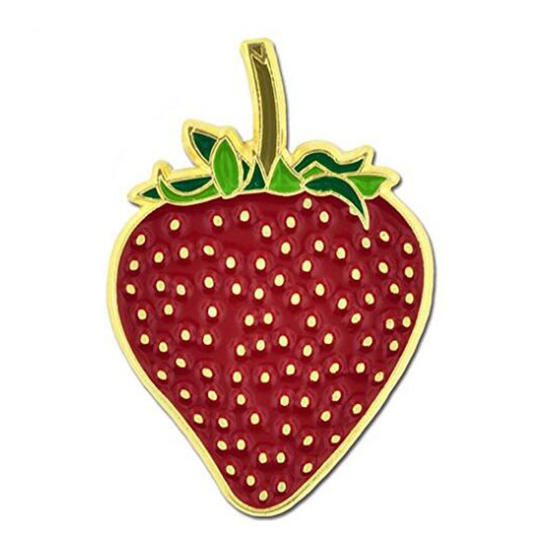 Strawberry Enamel Lapel Pin