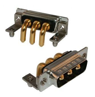3w3 right angle mount D sub power connector machined contacts 3w3 right angle mount D sub power connector machined contacts