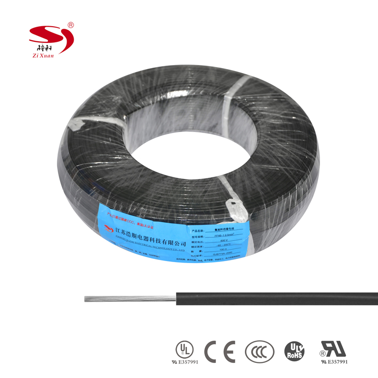 Fluorine plastic insulated wire FF46-1 2.5mm² BLACK04 Fluorine plastic insulated wire FF46-1 2.5mm² BLACK04