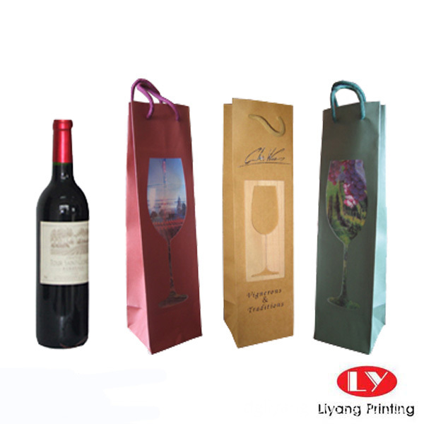 sac de vin pour l'emballage d'une bouteille wine bag for one bottle packaging