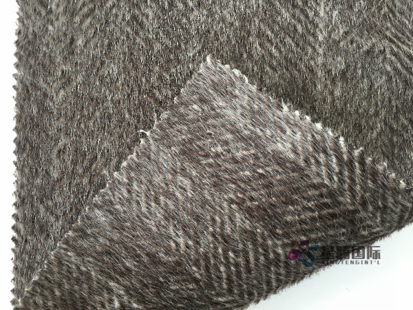 Herringbone Woolen Tweed Fabric For Winter Coat