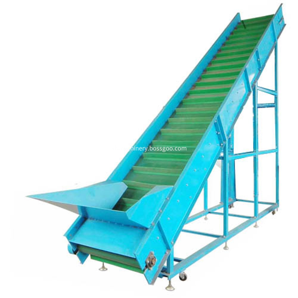 Modular belt inclined conveyor