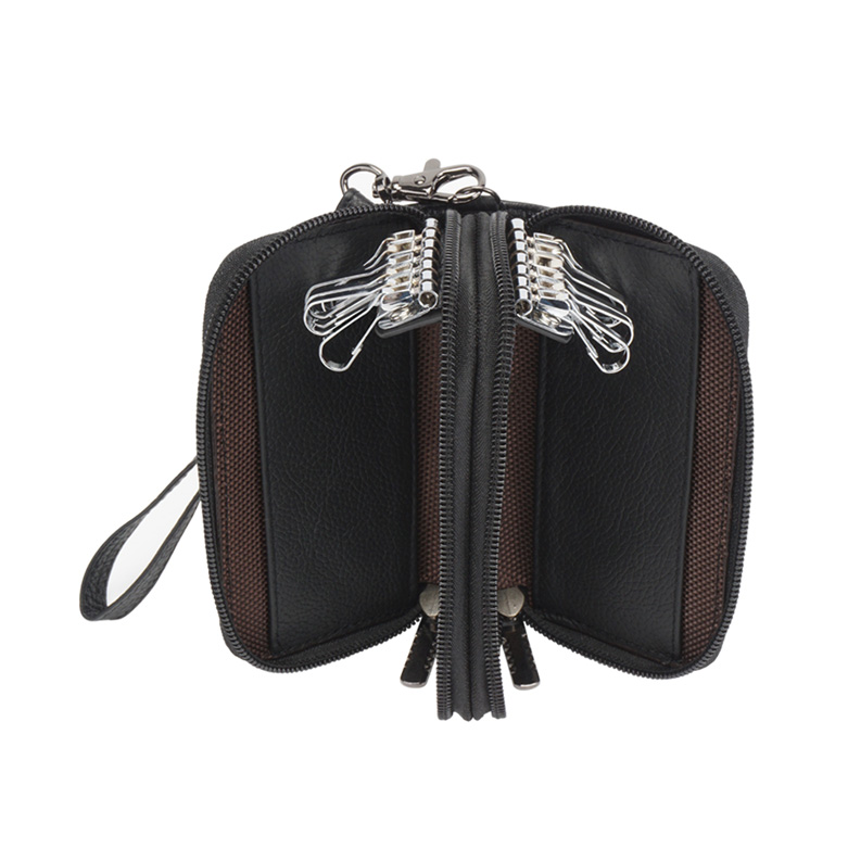 Vera Pelle Portafogli standard Piccolo Design Lady Borsa Donna Rosso i titolari della carta di credito