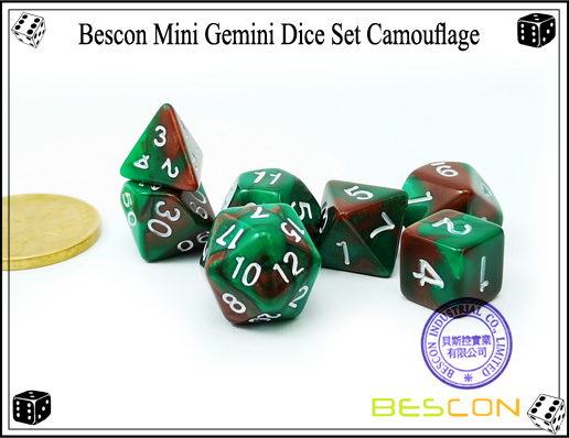 Мини-кости камуфляж-1 Mini Dice Camouflage-1