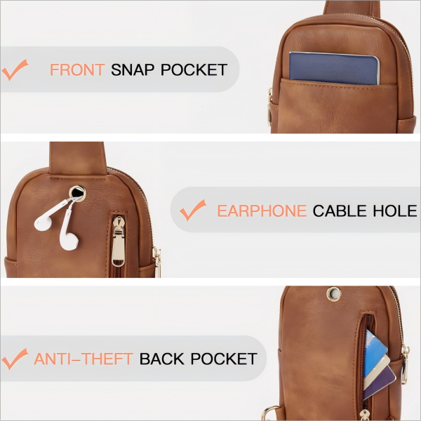 Trendy Single Shoulder Crossbody Bag with Zipper Trendy Single Shoulder Crossbody Bag with Zipper