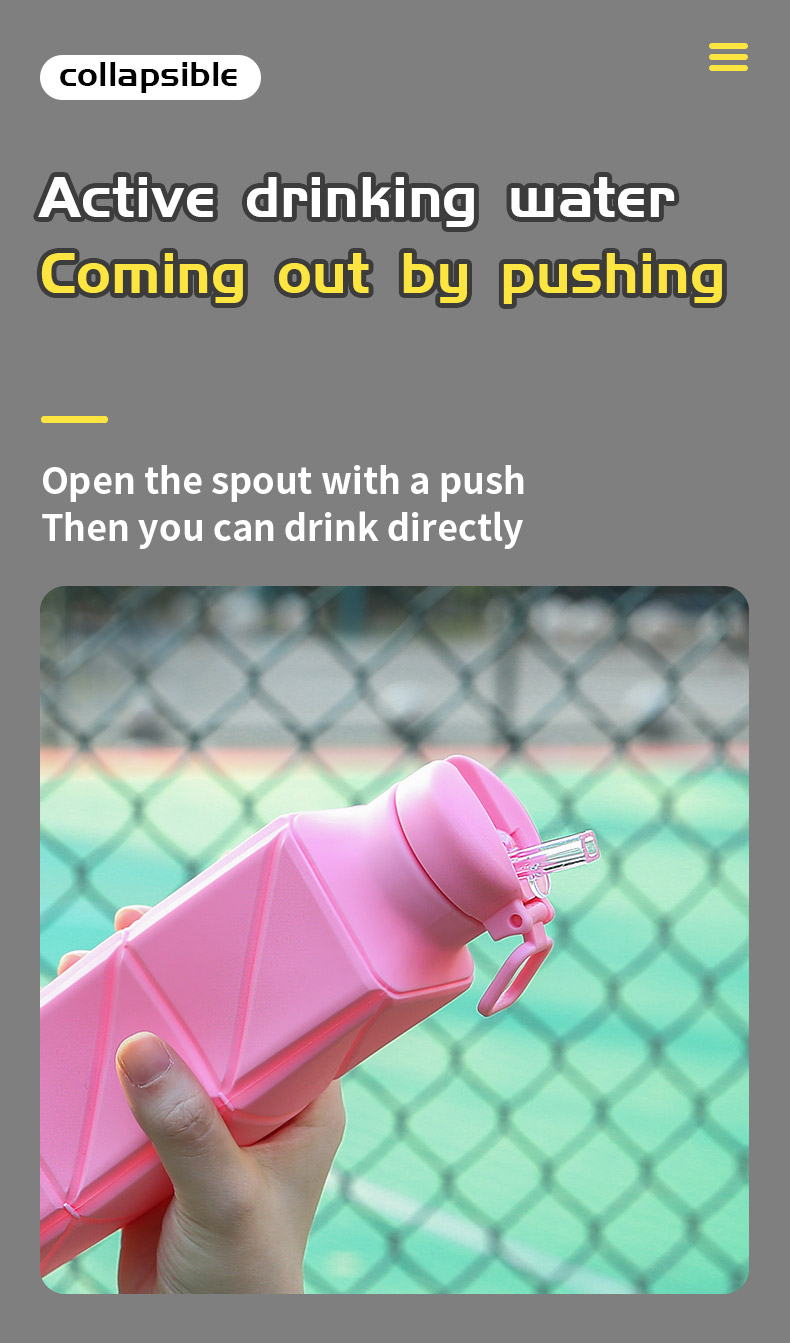 foldable water bottle MFZ-J016 foldable water bottle MFZ-J016