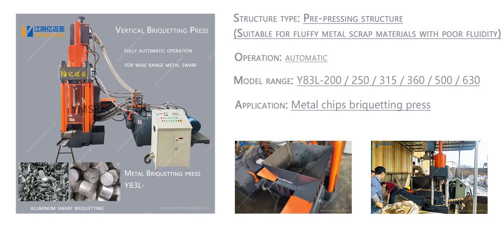Y83l Metal Briquetting Press Machine