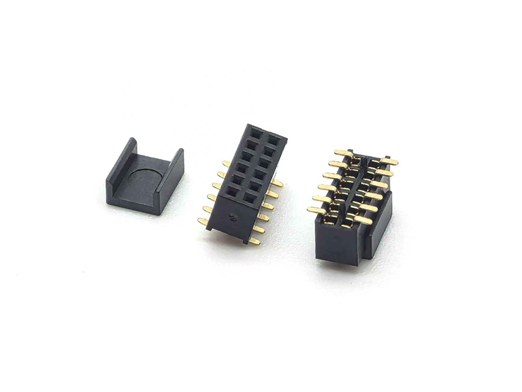 1.27mm Pitch Female Header Connector Dual Row SMT With Circular Inner Columns H3.4mm 2*6P 1.27mm Pitch Female Header Connector Dual Row SMT With Circular Inner Columns H3.4mm 2*6P
