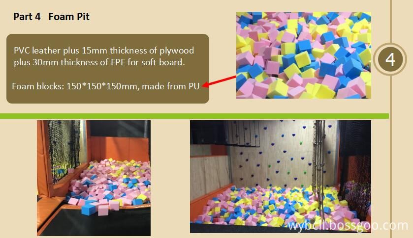 Foam pit of amusement park